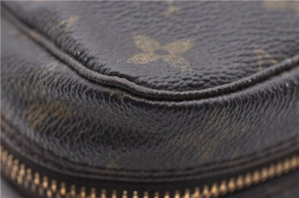 Auth Louis Vuitton Monogram Trousse Toilette 23 Clutch Hand Bag M47524 LV 4688D