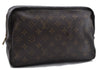 Auth Louis Vuitton Monogram Trousse Toilette 28 Clutch Hand Bag M47522 LV 4689D