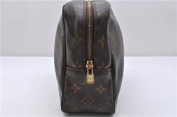 Auth Louis Vuitton Monogram Trousse Toilette 28 Clutch Hand Bag M47522 LV 4689D