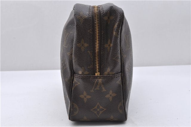 Auth Louis Vuitton Monogram Trousse Toilette 28 Clutch Hand Bag M47522 LV 4689D