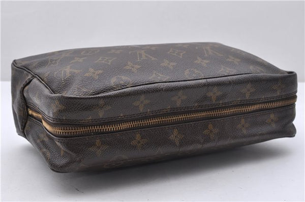 Auth Louis Vuitton Monogram Trousse Toilette 28 Clutch Hand Bag M47522 LV 4689D