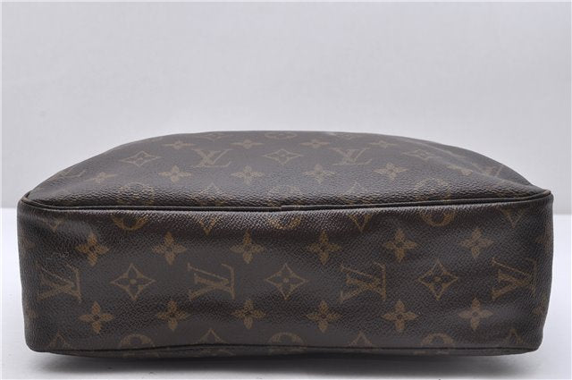 Auth Louis Vuitton Monogram Trousse Toilette 28 Clutch Hand Bag M47522 LV 4689D