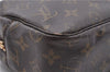 Auth Louis Vuitton Monogram Trousse Toilette 28 Clutch Hand Bag M47522 LV 4689D