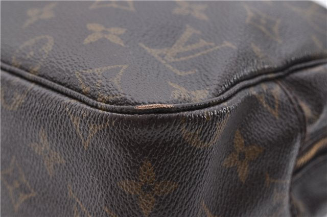 Auth Louis Vuitton Monogram Trousse Toilette 28 Clutch Hand Bag M47522 LV 4689D