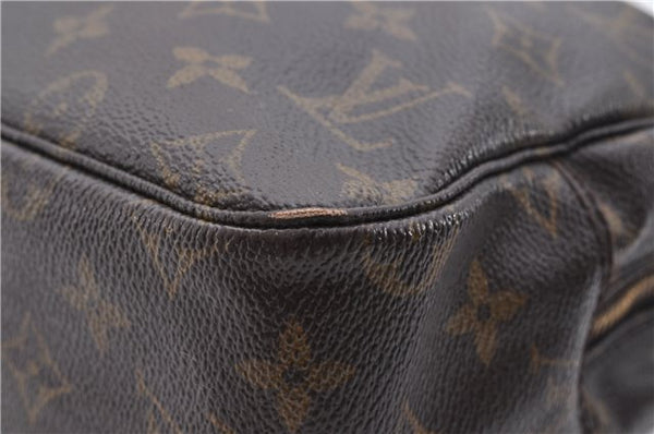 Auth Louis Vuitton Monogram Trousse Toilette 28 Clutch Hand Bag M47522 LV 4689D