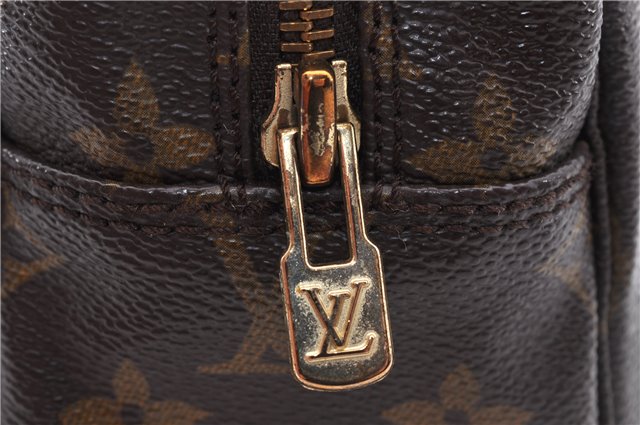Auth Louis Vuitton Monogram Trousse Toilette 28 Clutch Hand Bag M47522 LV 4689D