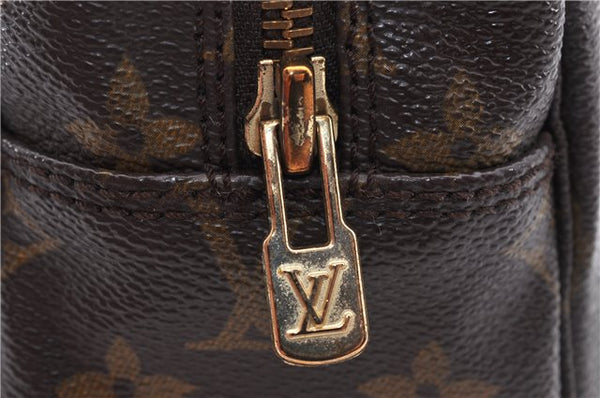 Auth Louis Vuitton Monogram Trousse Toilette 28 Clutch Hand Bag M47522 LV 4689D