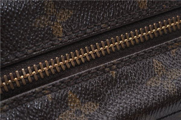 Auth Louis Vuitton Monogram Trousse Toilette 28 Clutch Hand Bag M47522 LV 4689D