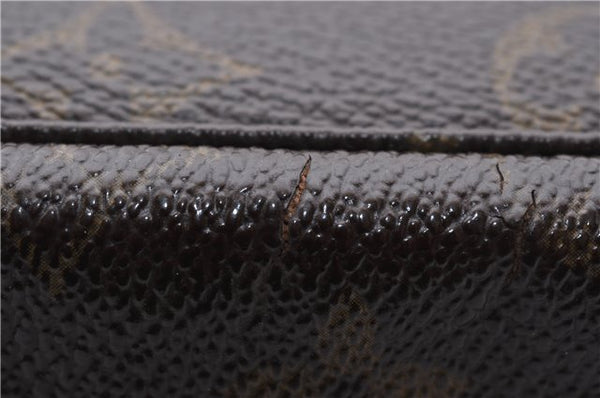 Auth Louis Vuitton Monogram Trousse Toilette 28 Clutch Hand Bag M47522 LV 4689D