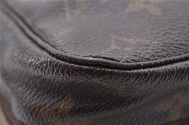 Auth Louis Vuitton Monogram Trousse Toilette 28 Clutch Hand Bag M47522 LV 4689D