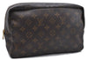 Auth Louis Vuitton Monogram Trousse Toilette 28 Clutch Hand Bag M47522 LV 4692D