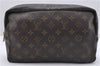 Auth Louis Vuitton Monogram Trousse Toilette 28 Clutch Hand Bag M47522 LV 4692D