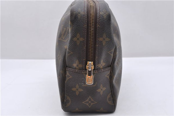 Auth Louis Vuitton Monogram Trousse Toilette 28 Clutch Hand Bag M47522 LV 4692D