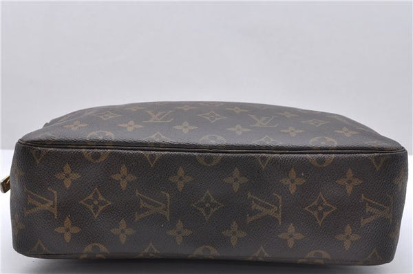 Auth Louis Vuitton Monogram Trousse Toilette 28 Clutch Hand Bag M47522 LV 4692D