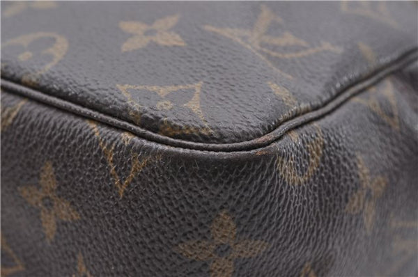 Auth Louis Vuitton Monogram Trousse Toilette 28 Clutch Hand Bag M47522 LV 4692D