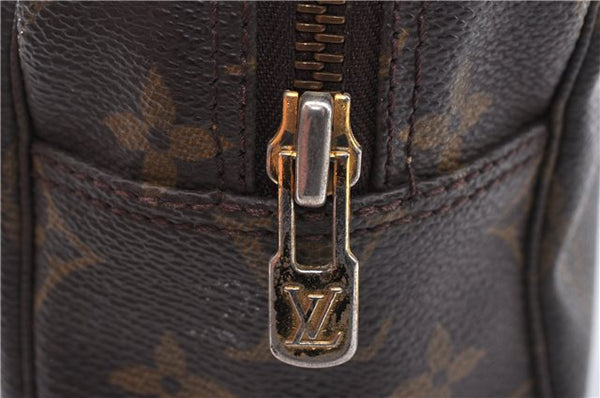 Auth Louis Vuitton Monogram Trousse Toilette 28 Clutch Hand Bag M47522 LV 4692D