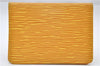 Auth Louis Vuitton Epi Porte 2 Cartes Vertical Pass Case Yellow M63209 LV 4692E
