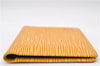 Auth Louis Vuitton Epi Porte 2 Cartes Vertical Pass Case Yellow M63209 LV 4692E