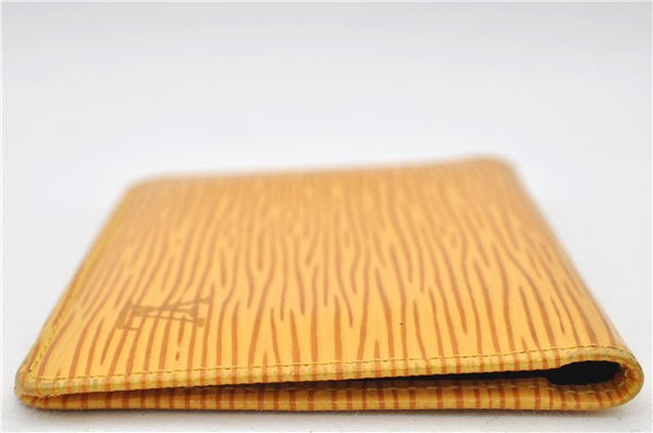 Auth Louis Vuitton Epi Porte 2 Cartes Vertical Pass Case Yellow M63209 LV 4692E