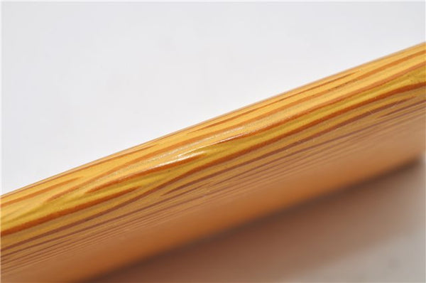 Auth Louis Vuitton Epi Porte 2 Cartes Vertical Pass Case Yellow M63209 LV 4692E