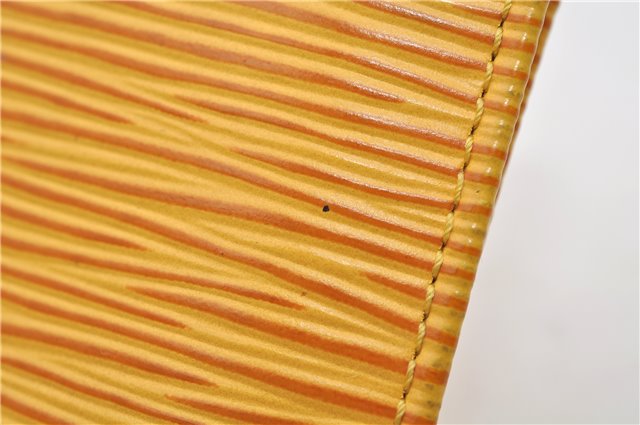 Auth Louis Vuitton Epi Porte 2 Cartes Vertical Pass Case Yellow M63209 LV 4692E