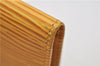 Auth Louis Vuitton Epi Porte 2 Cartes Vertical Pass Case Yellow M63209 LV 4692E