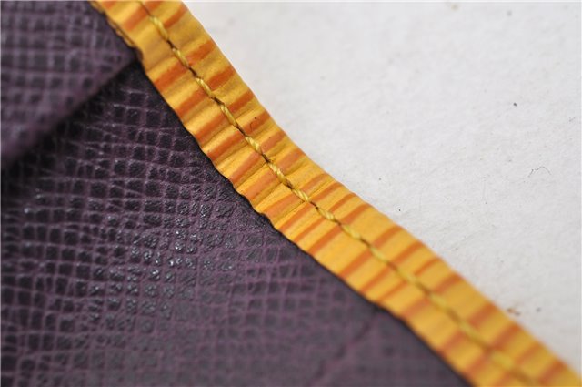 Auth Louis Vuitton Epi Porte 2 Cartes Vertical Pass Case Yellow M63209 LV 4692E