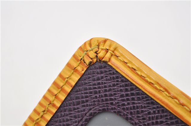 Auth Louis Vuitton Epi Porte 2 Cartes Vertical Pass Case Yellow M63209 LV 4692E