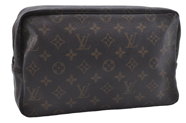 Auth Louis Vuitton Monogram Trousse Toilette 28 Clutch Bag M47522 LV Junk 4694D