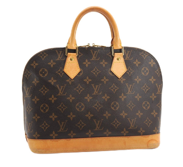 Authentic Louis Vuitton Monogram Alma Hand Bag Purse M51130 LV 4694F