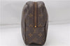 Auth Louis Vuitton Monogram Trousse Toilette 28 Clutch Hand Bag M47522 LV 4695D
