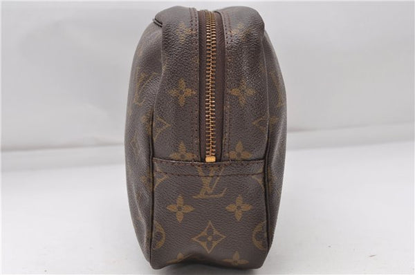 Auth Louis Vuitton Monogram Trousse Toilette 28 Clutch Hand Bag M47522 LV 4695D