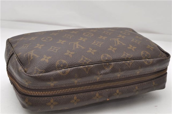 Auth Louis Vuitton Monogram Trousse Toilette 28 Clutch Hand Bag M47522 LV 4695D