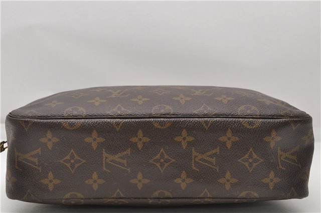Auth Louis Vuitton Monogram Trousse Toilette 28 Clutch Hand Bag M47522 LV 4695D