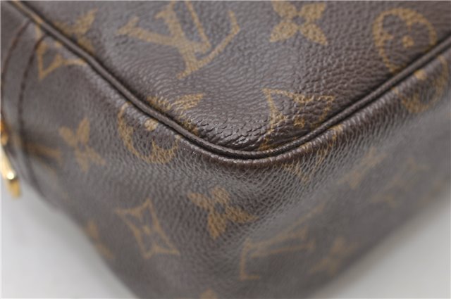 Auth Louis Vuitton Monogram Trousse Toilette 28 Clutch Hand Bag M47522 LV 4695D