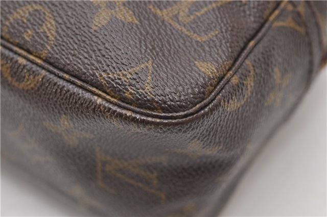 Auth Louis Vuitton Monogram Trousse Toilette 28 Clutch Hand Bag M47522 LV 4695D