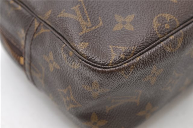 Auth Louis Vuitton Monogram Trousse Toilette 28 Clutch Hand Bag M47522 LV 4695D