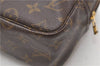 Auth Louis Vuitton Monogram Trousse Toilette 28 Clutch Hand Bag M47522 LV 4695D