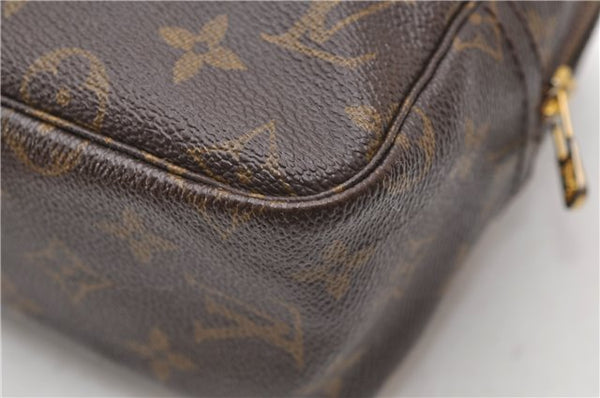 Auth Louis Vuitton Monogram Trousse Toilette 28 Clutch Hand Bag M47522 LV 4695D