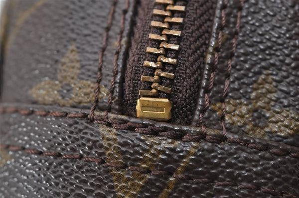 Auth Louis Vuitton Monogram Trousse Toilette 28 Clutch Hand Bag M47522 LV 4695D