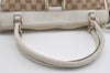 Authentic GUCCI Abbey Shoulder Tote Bag GG Canvas Leather 189831 Brown 4695I