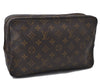 Auth Louis Vuitton Monogram Trousse Toilette 28 Clutch Bag M47522 LV Junk 4696D