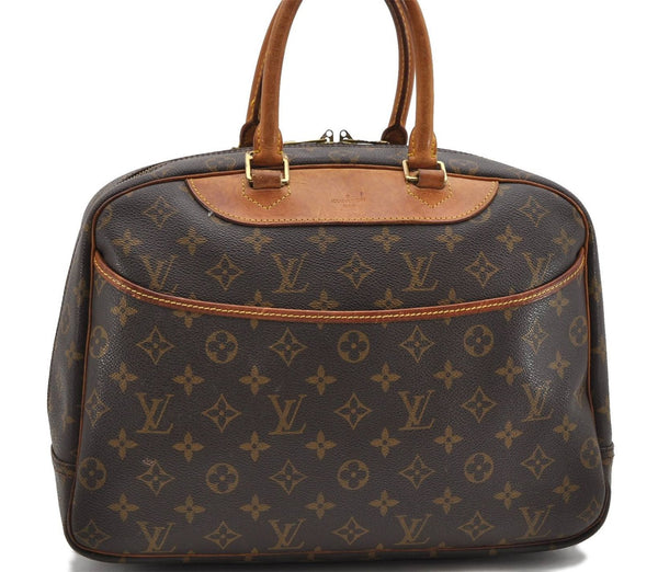 Authentic Louis Vuitton Monogram Deauville Hand Bag Purse M47270 LV 4697D