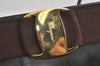 Authentic Salvatore Ferragamo Vara Shoulder Bag Leather Brown SF Junk 4697I