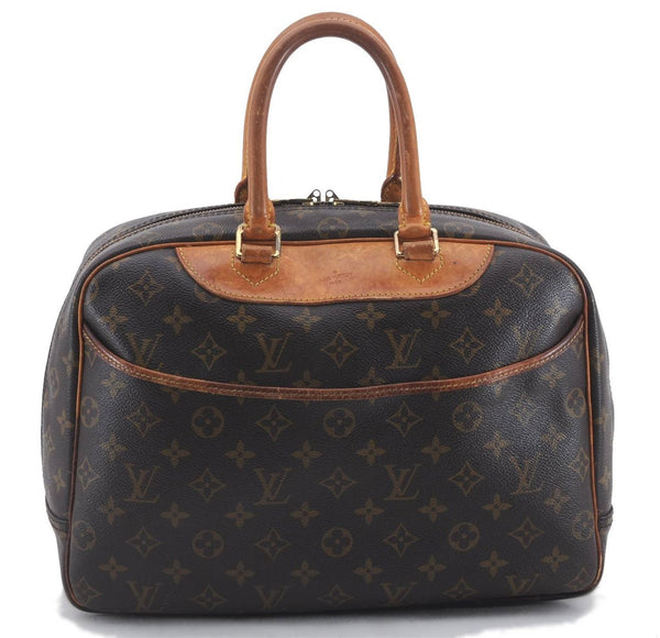 Authentic Louis Vuitton Monogram Deauville Hand Bag Purse M47270 LV 4698D