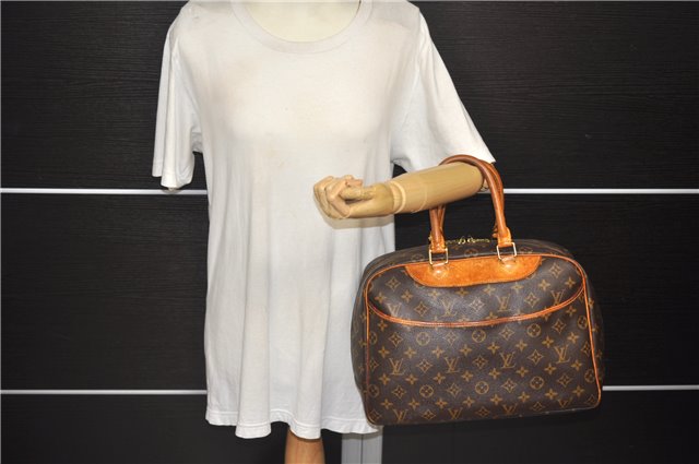 Authentic Louis Vuitton Monogram Deauville Hand Bag Purse M47270 LV 4698D