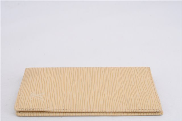 Authentic Louis Vuitton Epi Agenda Posh Notebook Cover Ivory R2052A LV 4698E