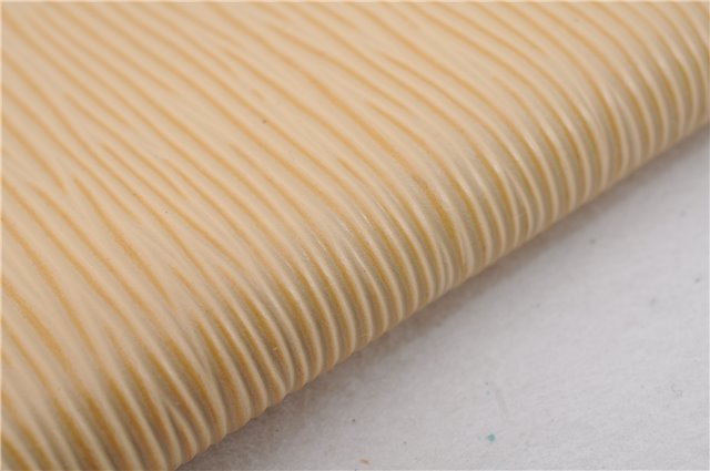 Authentic Louis Vuitton Epi Agenda Posh Notebook Cover Ivory R2052A LV 4698E