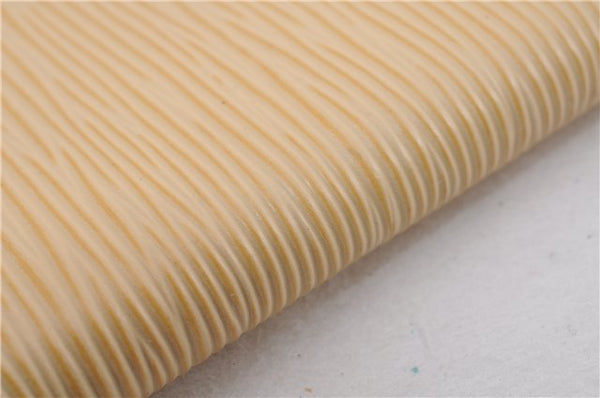 Authentic Louis Vuitton Epi Agenda Posh Notebook Cover Ivory R2052A LV 4698E