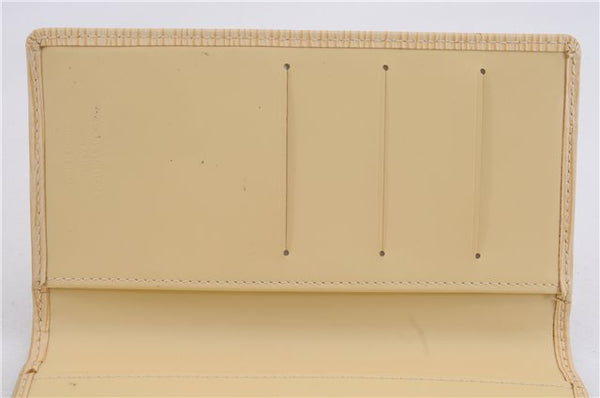 Authentic Louis Vuitton Epi Agenda Posh Notebook Cover Ivory R2052A LV 4698E